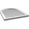 Ekena Millwork Round Top Surface Mount PVC Gable Vent w/ 2"W x 1-1/2"P Brickmould Frame, 22"W x 28"H GVPRT22X2802SN - alternate 2